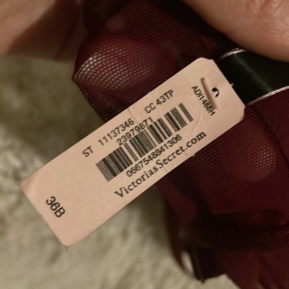 NWT Victoria Secret Very Sexy Velvet Shimmer Long Line Bra - Picture 4 of 5